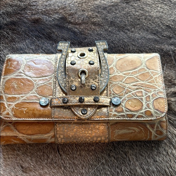 Charm & Luck with Rhinestone Buckle Wallet - Picture 2 of 8